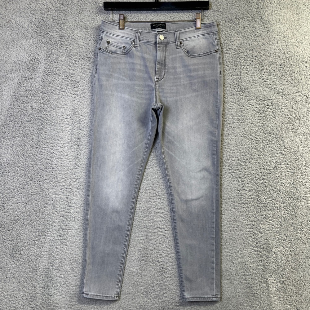 Banana Republic Jeans Women 30/10 Grey Wash Denim Sculpt Skinny Stretch Ankle
